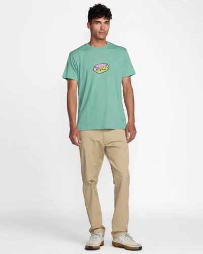 RVCA Men's Balance Skratch Tee - Bottle Green 4