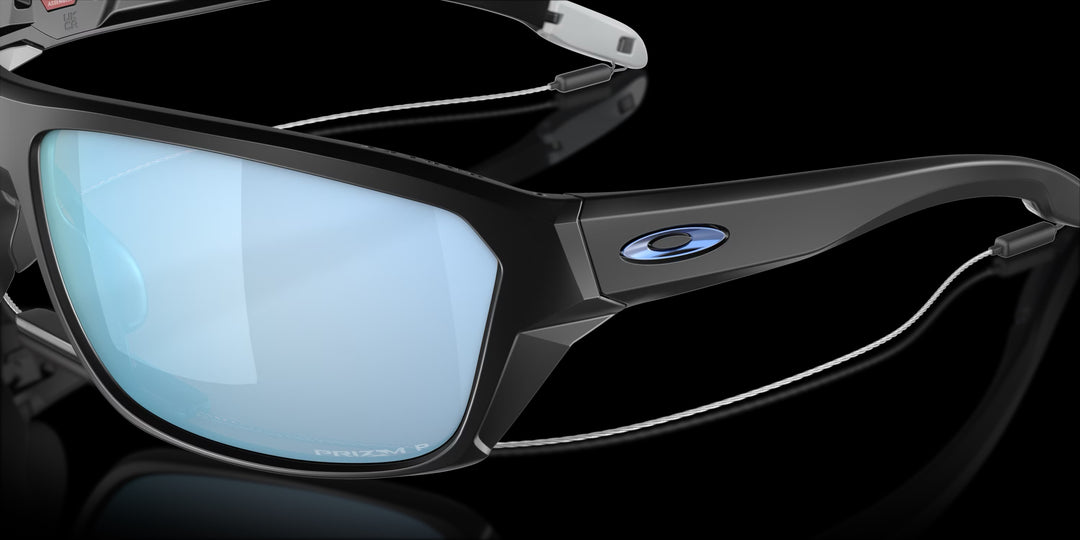 Oakley Split Shot Matte Black w Deep Water Polarized 4