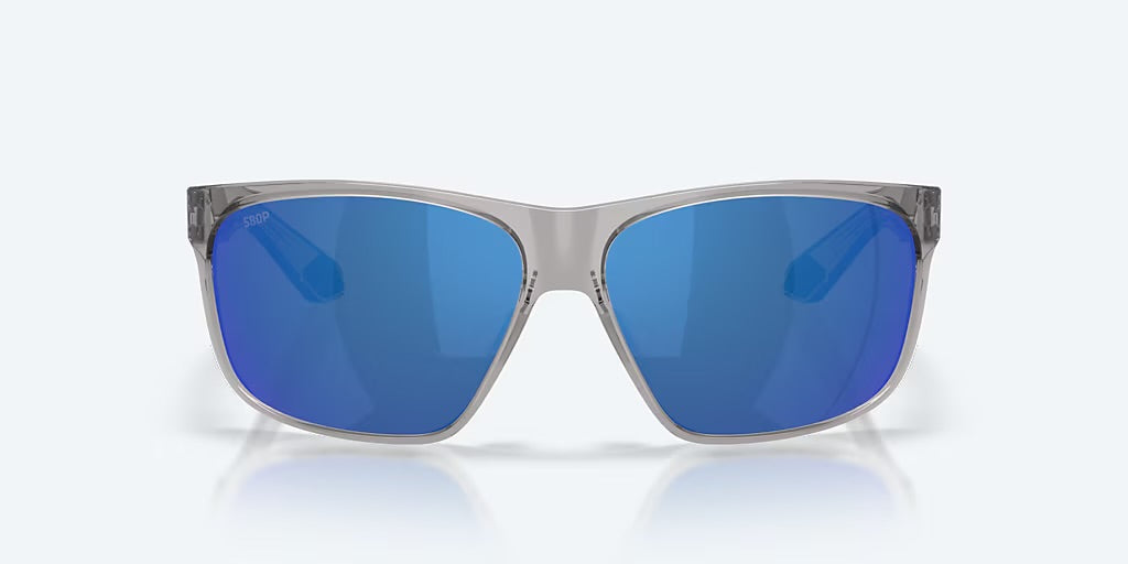 Costa Trades 580P Sunglasses - Gray Crystal/Blue Mirror 1