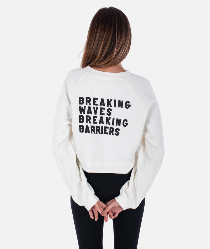 Jetty Women’s Breaking Barriers Crewneck - White 2