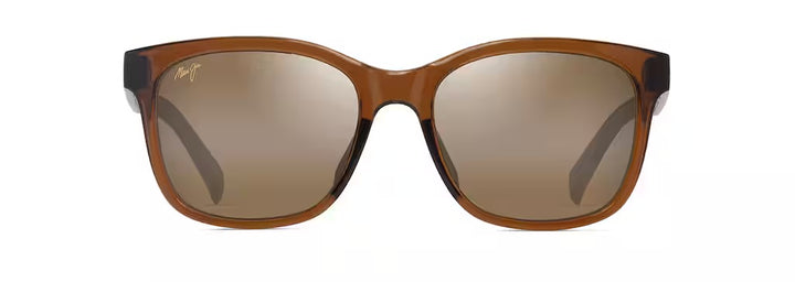 Maui Jim Owelo Polarized Sunglasses - Shiny Transparent Dark Brown/HCL Bronze 1