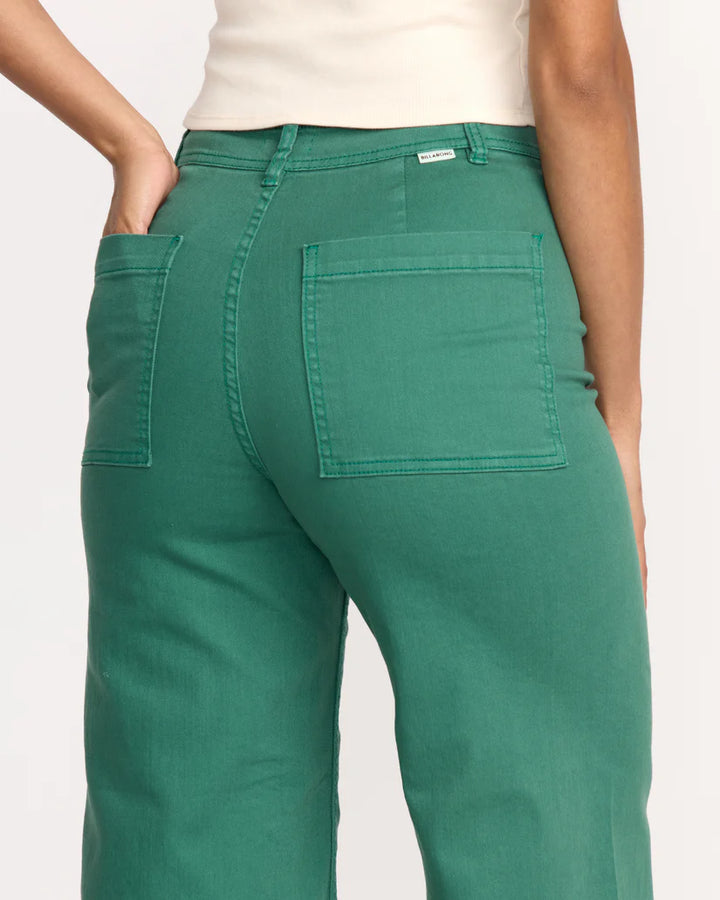 Billabong Women's Free Fall High Waist Pants - Evergreen 3