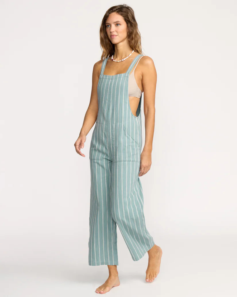 Billabong Women’s Pacific Time Jumpsuit - Blue Fog 3