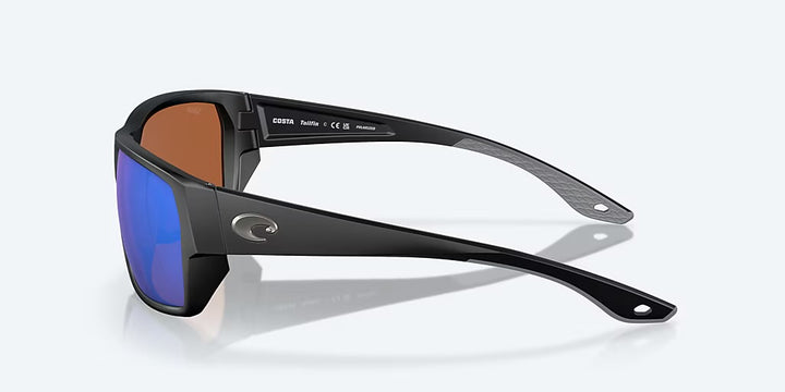 Costa Tailfin 580G Sunglasses - Matte Black/Green Mirror 580G 2