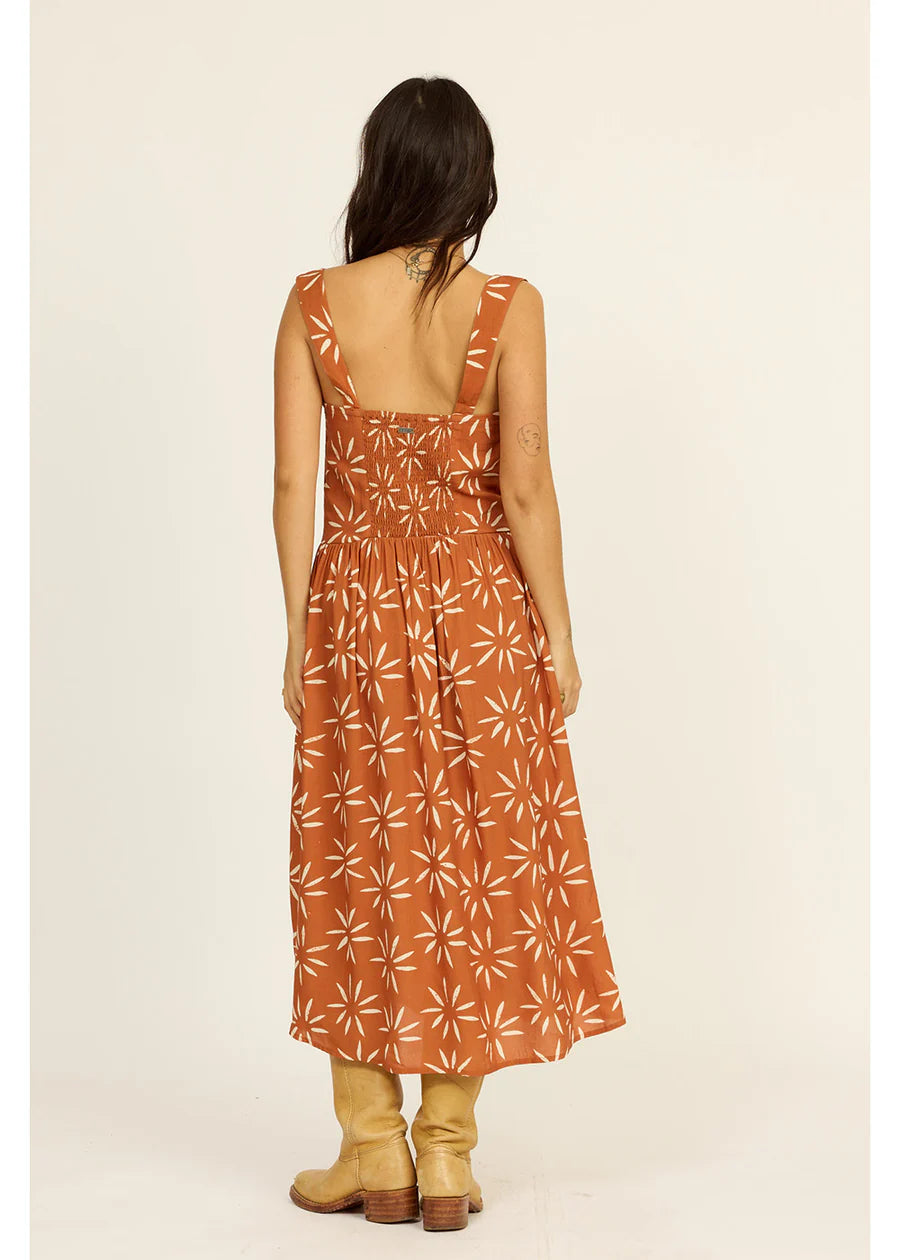 Sisstr Women’s Rising Sun Midi Dress - Terracotta 2