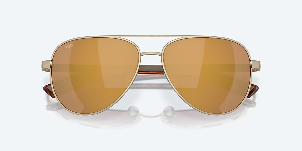 Costa Peli 580G Sunglasses - Brushed Gold/Gold Mirror 4