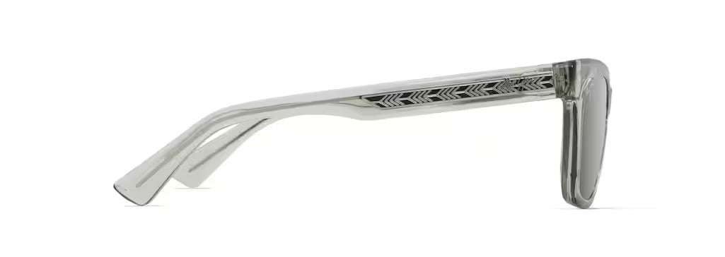 Maui Jim Hiwahiwa Polarized Sunglasses - Shiny Transparent Sage/Neutral Grey 2