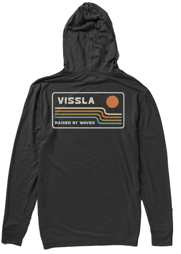 Vissla Men's Wavelengths Comp Lite LS Hooded Performance Tee