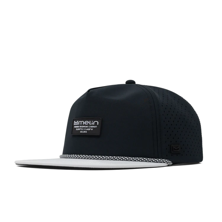 Melin Coronado Brick Hydro Snap Hat - Black/White 1