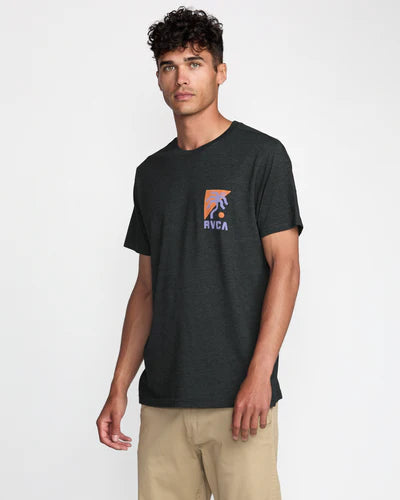 RVCA Men's Nate Harbor Tee - Black 3
