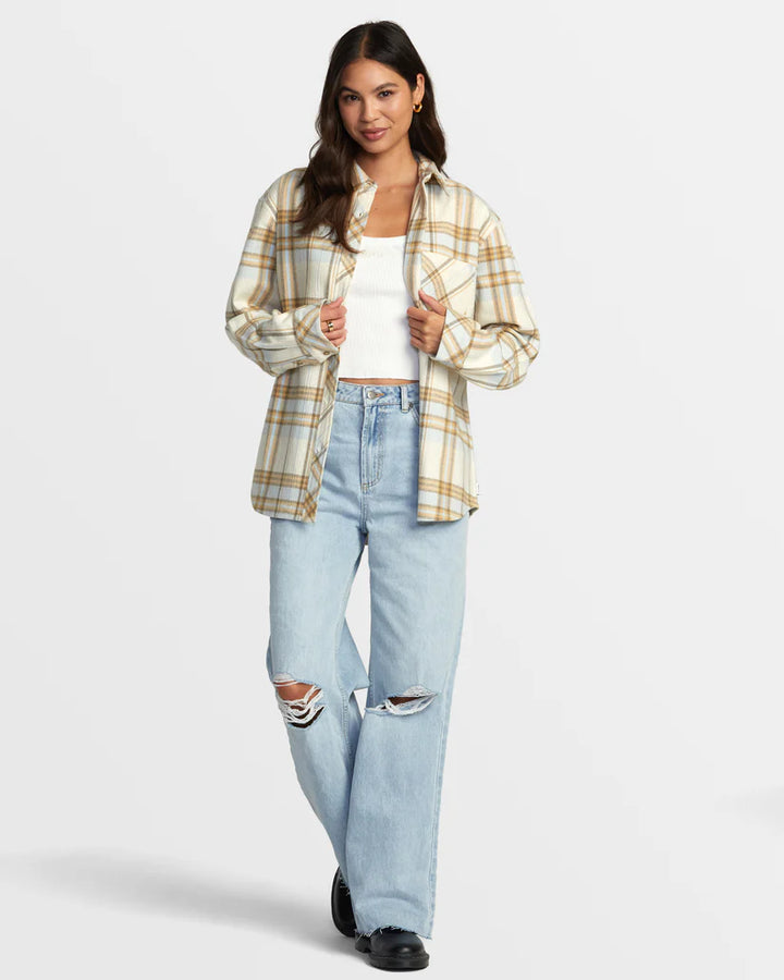 RVCA Women’s Breeze Flannel Long Sleeve