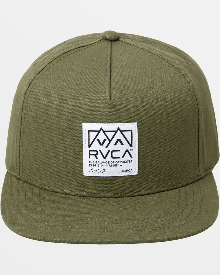 RVCA Men’s Peaks Snapback Hat