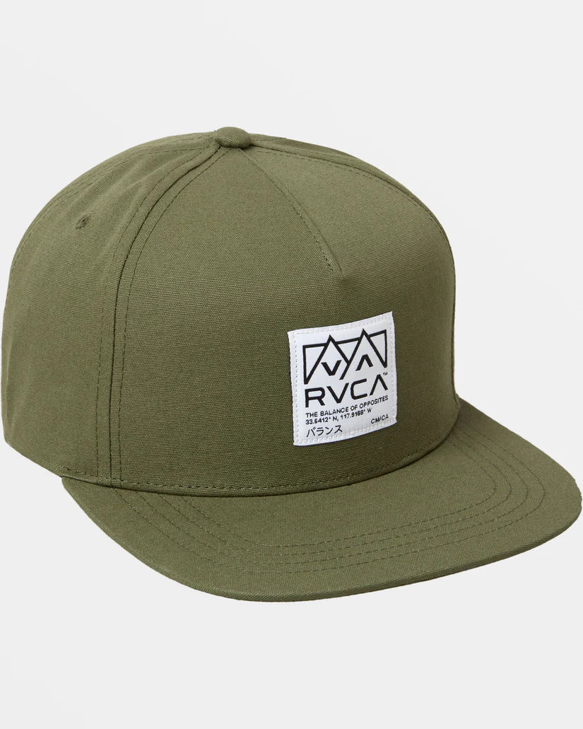 RVCA Men’s Peaks Snapback Hat