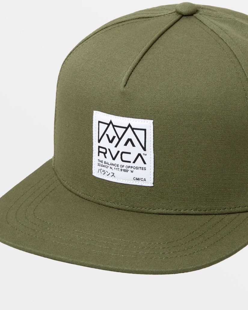 RVCA Men’s Peaks Snapback Hat