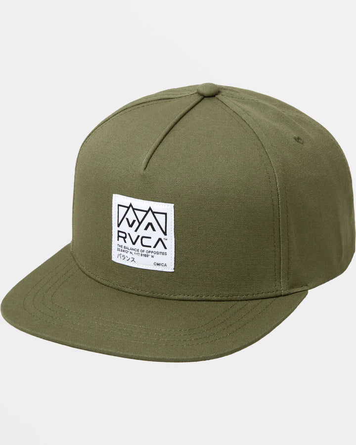 RVCA Men’s Peaks Snapback Hat