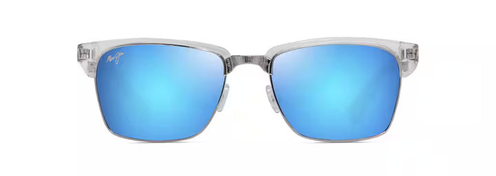 Maui Jim Kawika XL Polarized Sunglasses - Shiny Crystal/Blue Hawaii 1