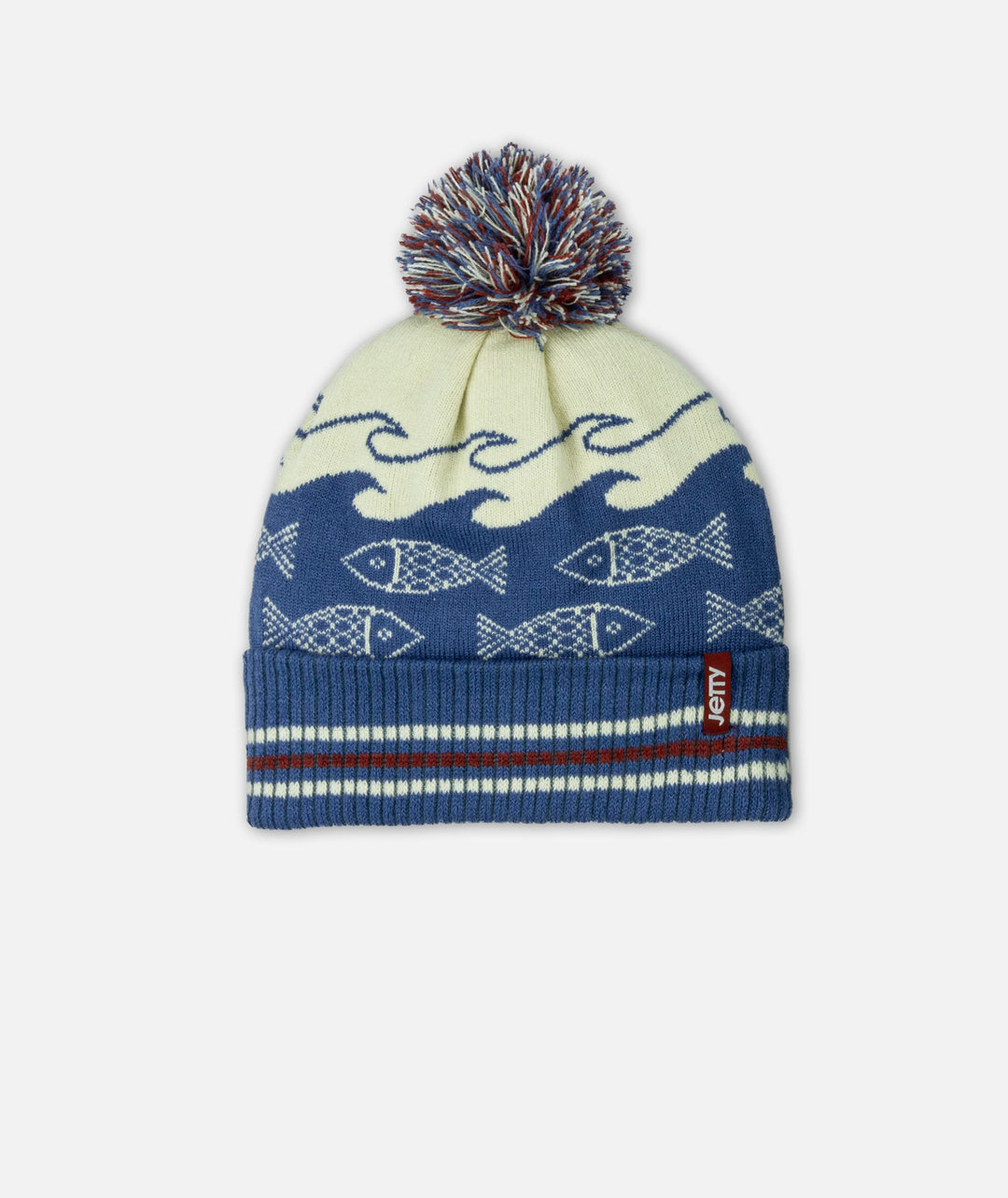 Jetty Fisheries Pom Beanie - Blue
