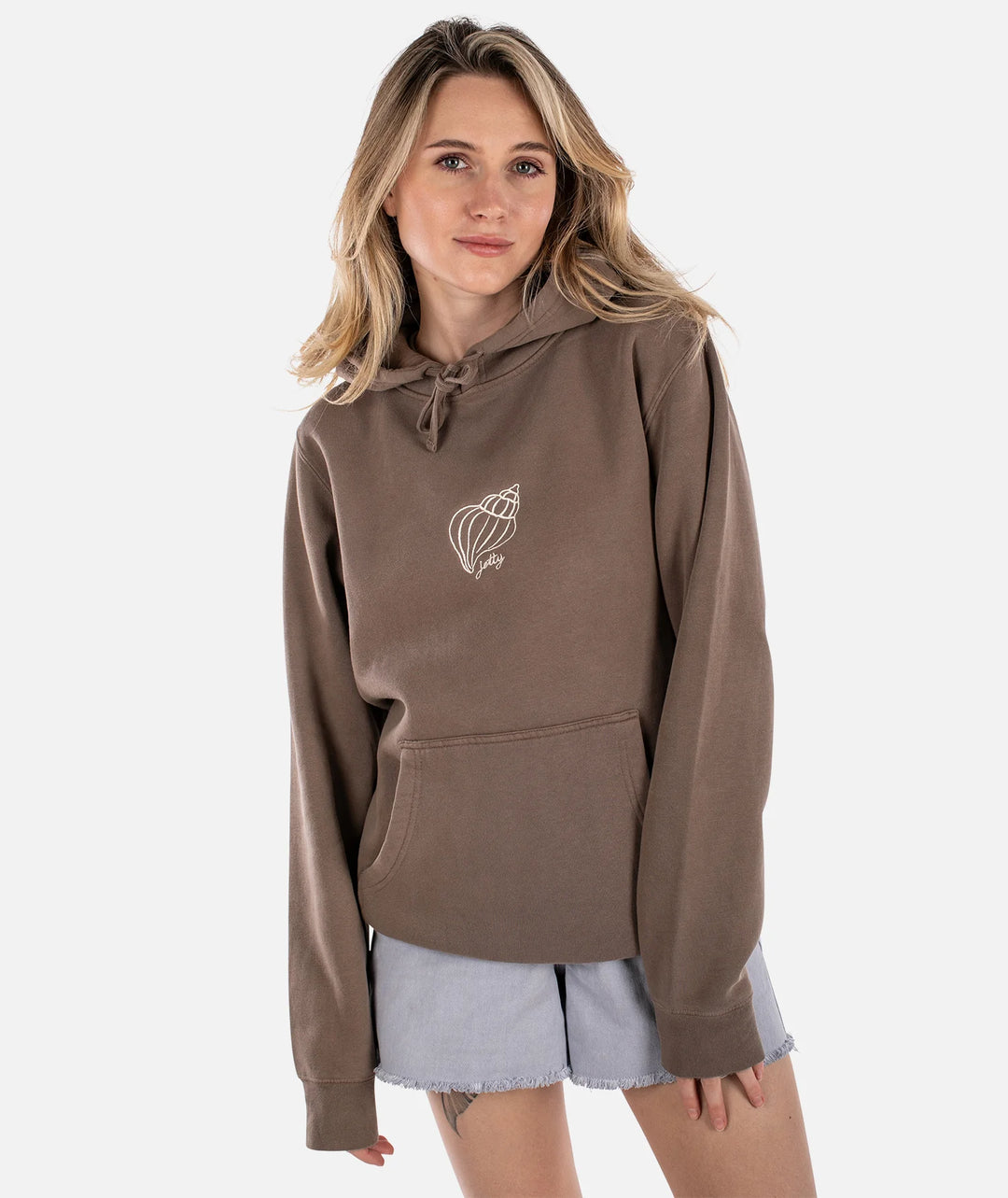 Jetty Women’s Mollusca Hoodie Brown