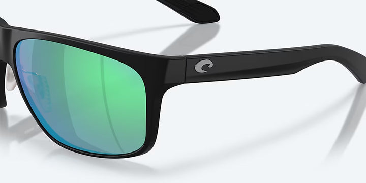 Costa Trades 580G Sunglasses - Matte Black/Green Mirror 5