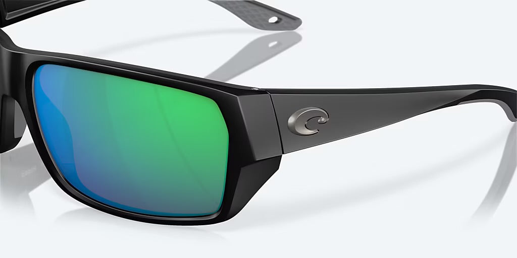 Costa Tailfin 580G Sunglasses - Matte Black/Green Mirror 580G 5