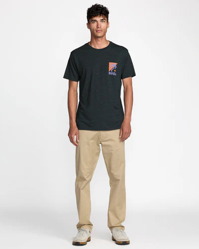 RVCA Men's Nate Harbor Tee - Black 4