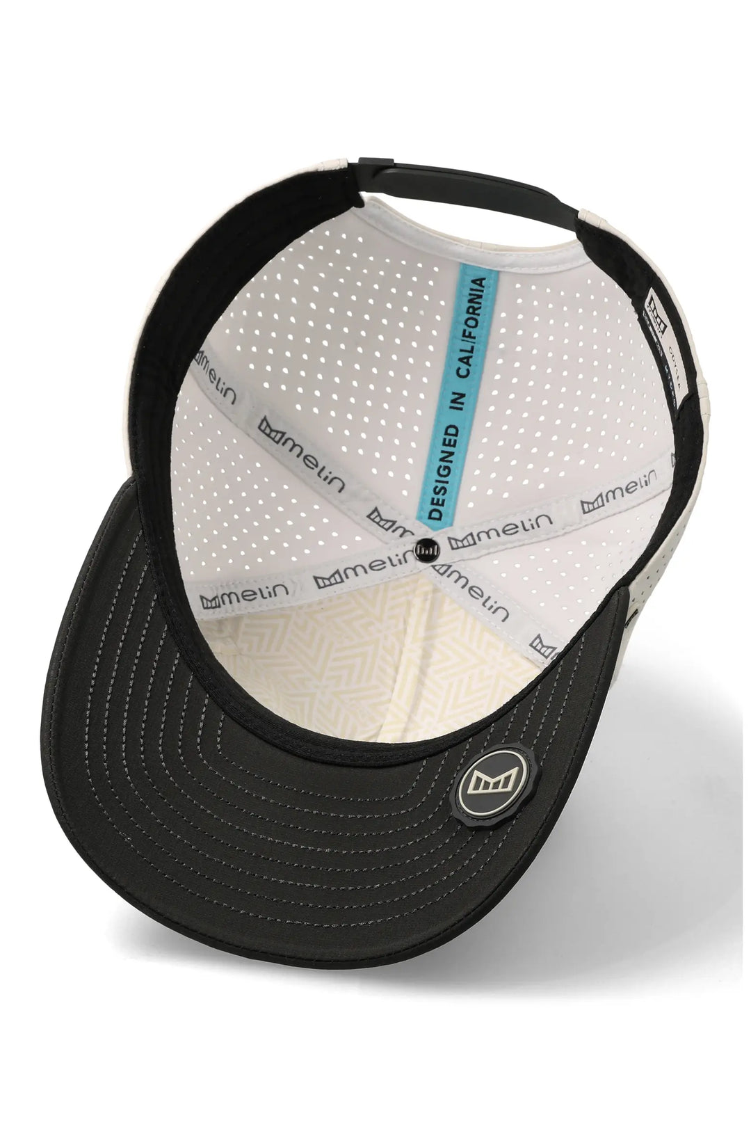Melin Odysea Stacked Hydro Performance Hat - Moonbeam/Pirate Black 4