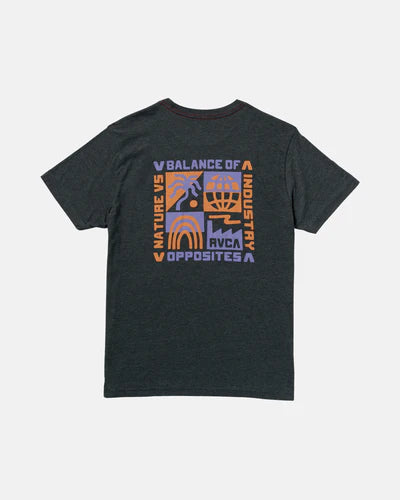RVCA Men's Nate Harbor Tee - Black 6