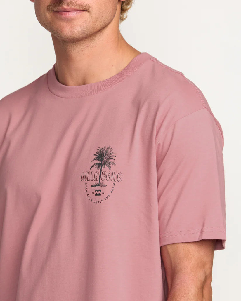Billabong Calm Palm Premier ADiv Tee - Dusty Pink 4
