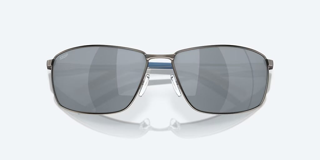Costa Turret 580P Sunglasses - Matte Dark Gunmetal/Silver Mirror 4