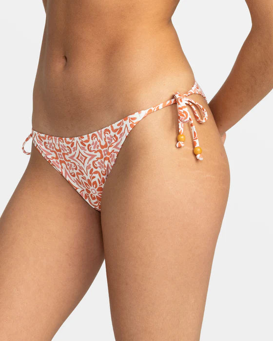 Roxy Fresco Tile Moderate Side Tie Bikini Bottoms FINAL SALE