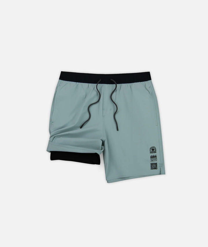 Jetty Men’s Reckoner Lined Short - Fog 2