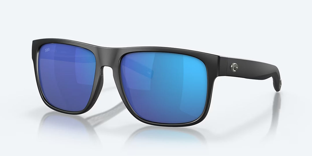 Costa Spearo XL 580G Sunglasses - Matte Black/Blue Mirror 