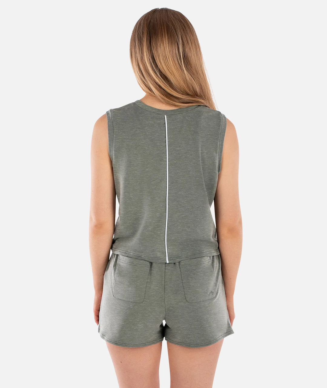 Jetty Women’s Bondi V-Neck Tank - Agave 2