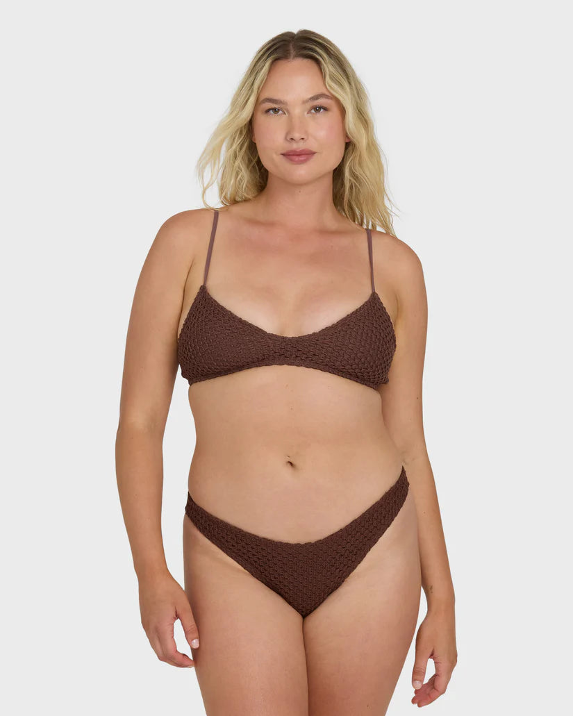 Billabong Women’s Twisted Tides V Bralette Bikini Top - Espresso 5