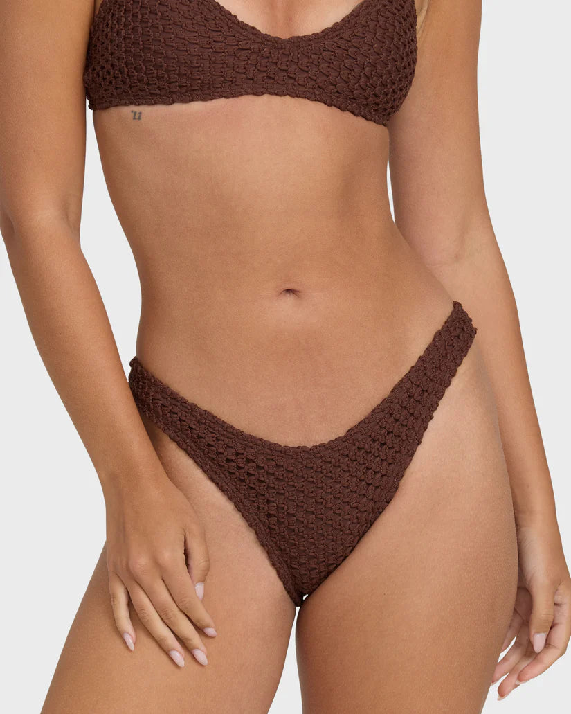 Billabong Women’s Twisted Tides Maui Bikini Bottom - Espresso 4
