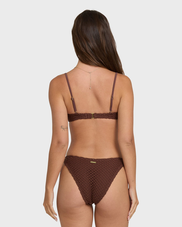 Billabong Women’s Twisted Tides Maui Bikini Bottom - Espresso