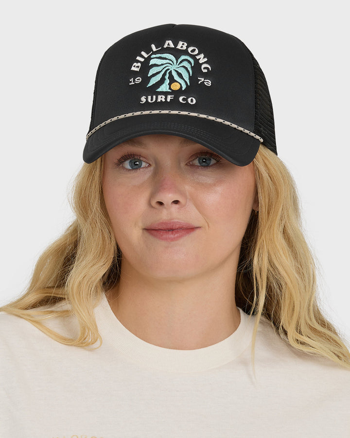 Billabong Women’s Grandpa Trucker Hat - Off Black