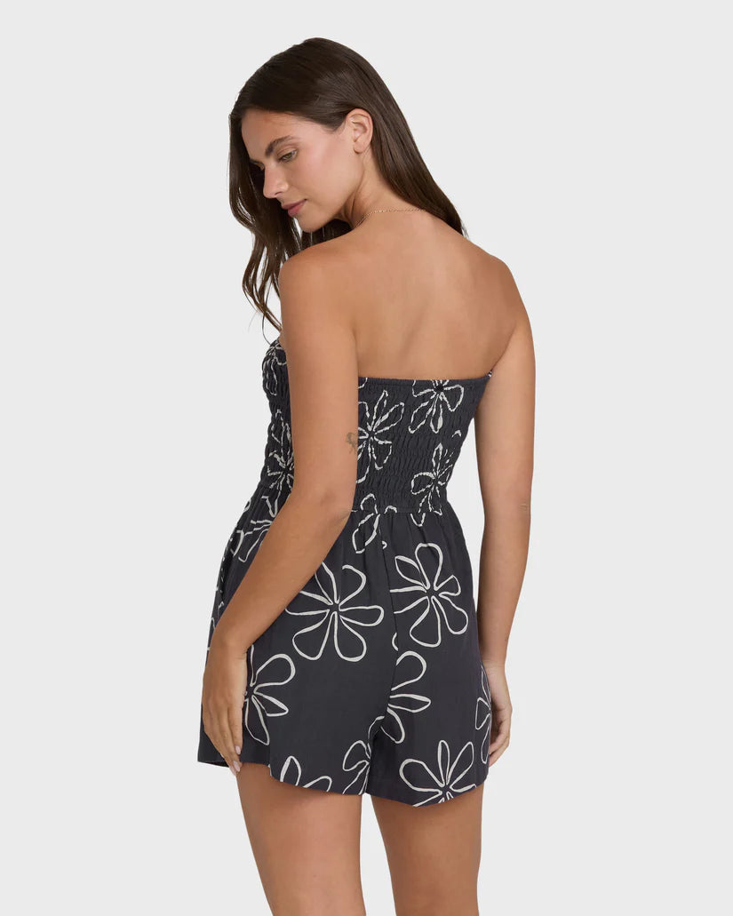 Billabong Women’s Vacay All Day Romper Print - Black Sands 1