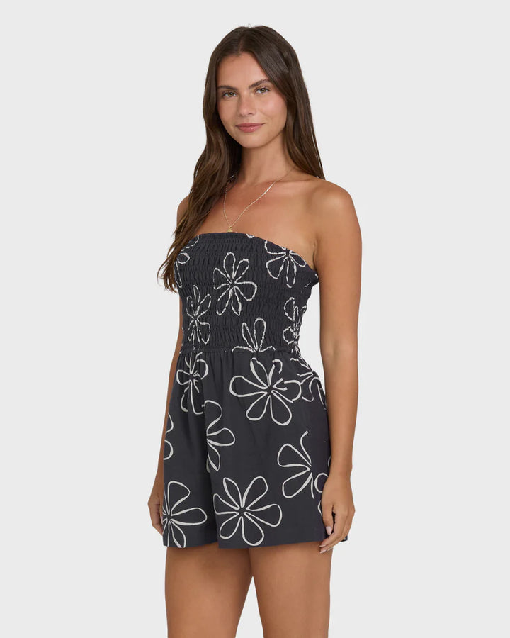 Billabong Women’s Vacay All Day Romper Print - Black Sands 2