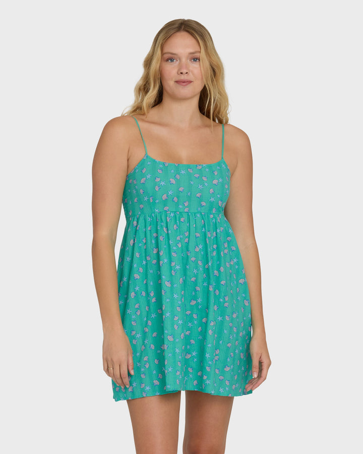Billabong Women’s Island Heat Mini Coverup - Green Tropics