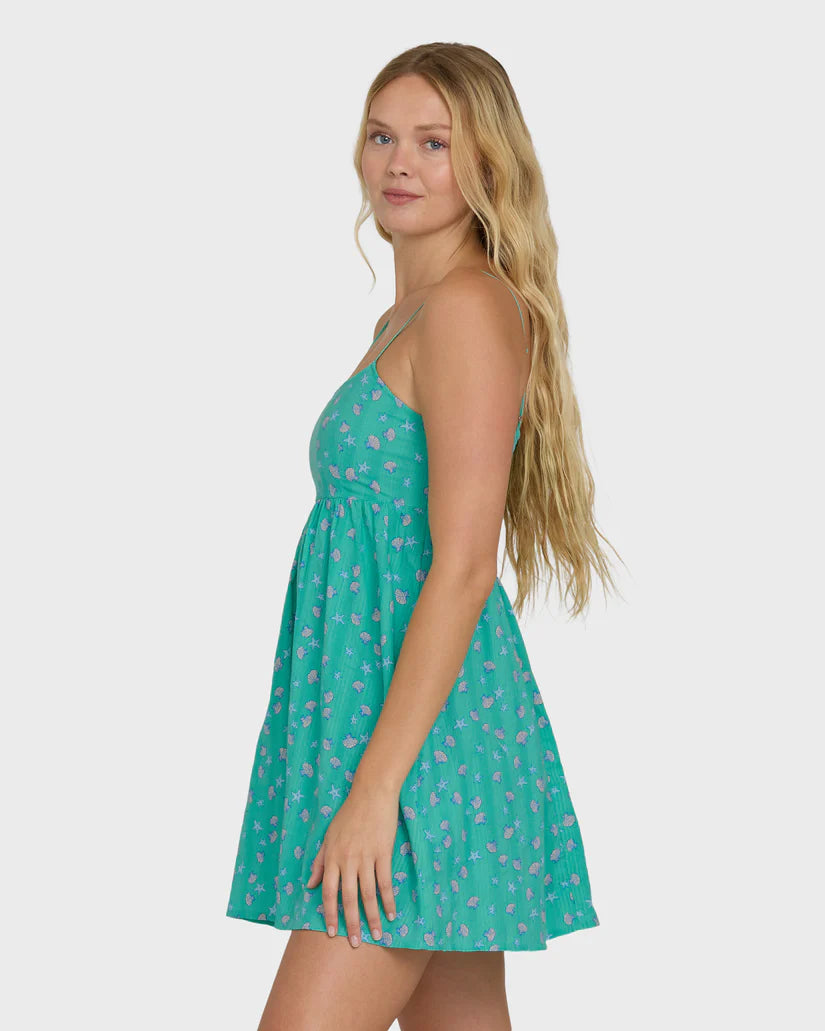 Billabong Women’s Island Heat Mini Coverup - Green Tropics 2
