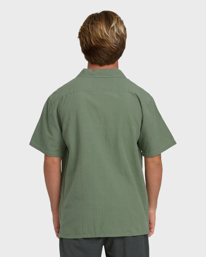 Billabong Men’s Victoria Vacay Woven Shirt - Granite Green 1