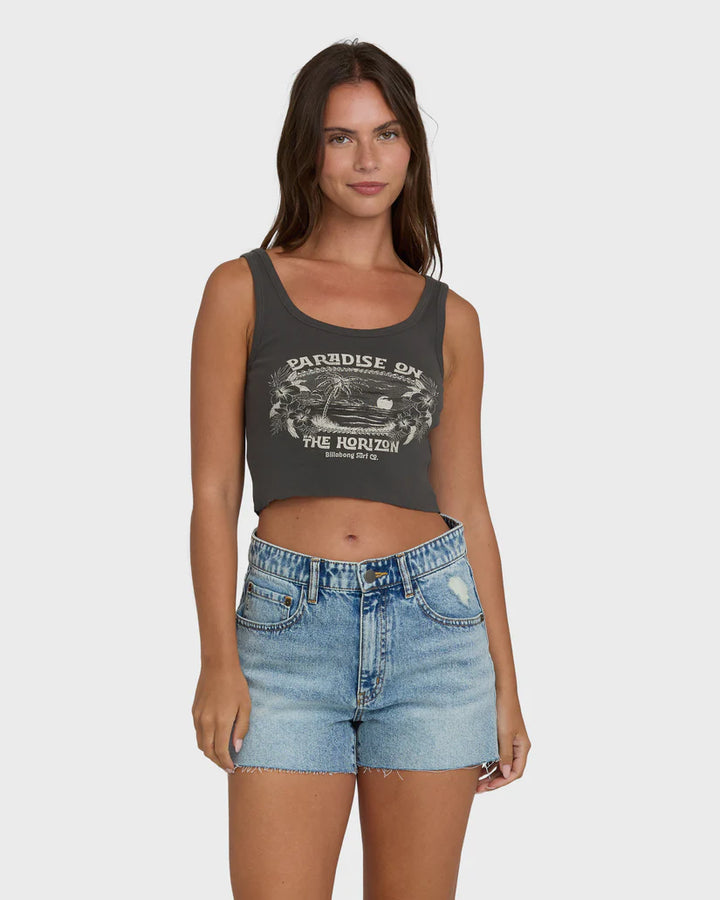 Billabong Women’s All Day Paradise Tank - Off Black 