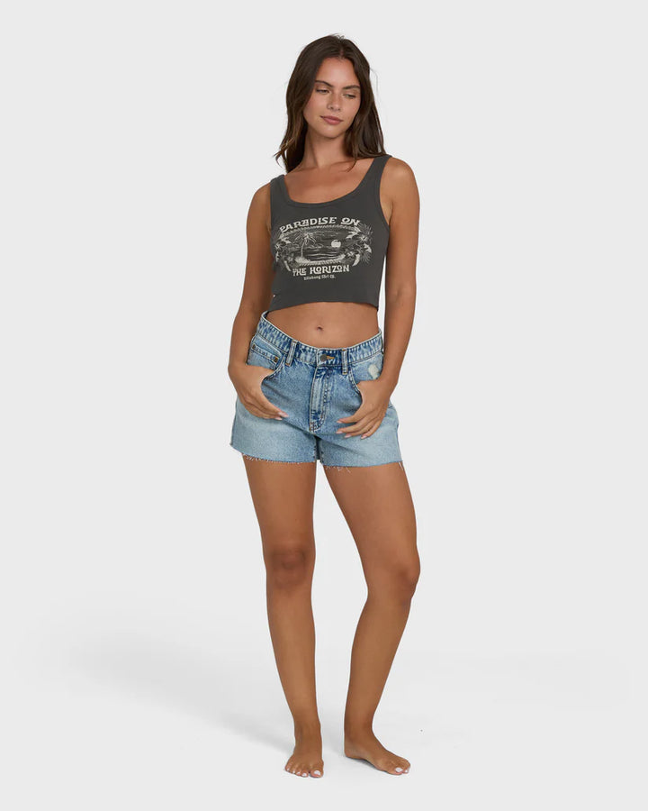 Billabong Women’s All Day Paradise Tank - Off Black 3
