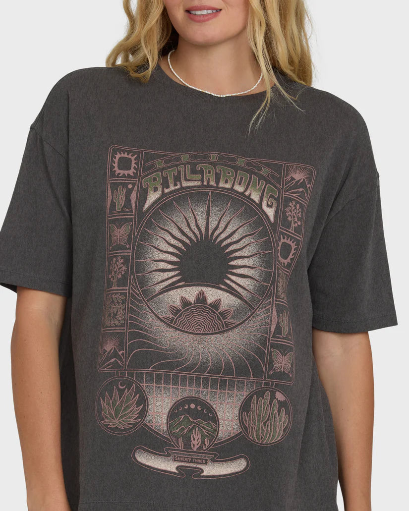 Billabong Women’s Natural Collection Knit Tee - Off Black 4