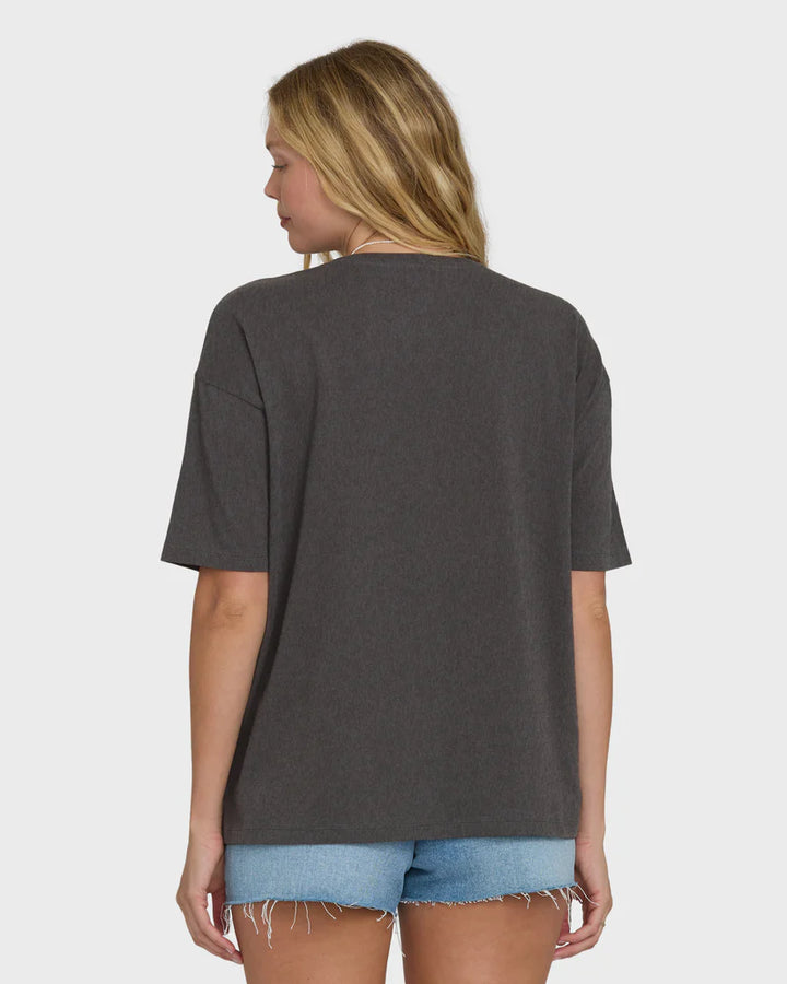 Billabong Women’s Natural Collection Knit Tee - Off Black 2