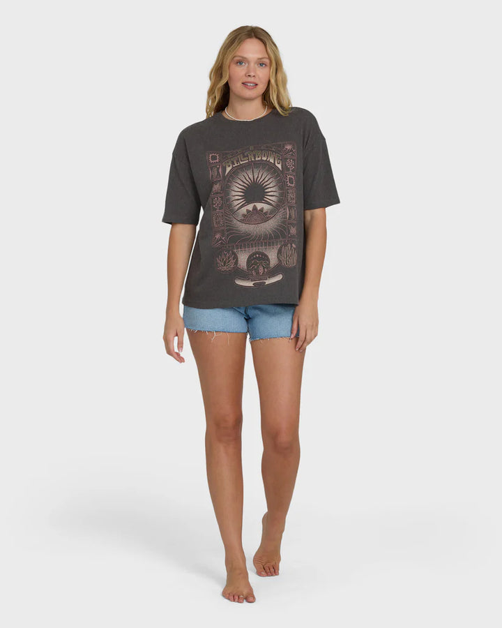 Billabong Women’s Natural Collection Knit Tee - Off Black 3