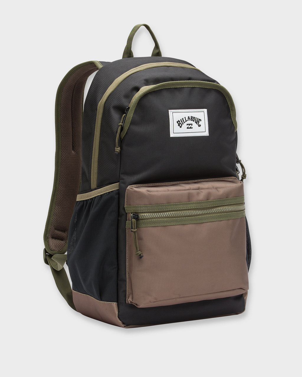 Billabong Scallop Backpack - Black/Green, front view