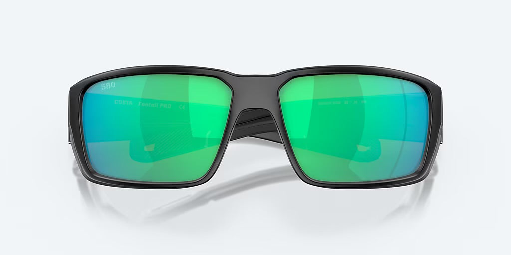 Costa Fantail Pro 580G Sunglasses - Matte Black/Green Mirror 4