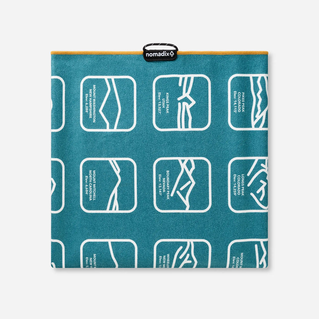 Nomadix Peaks of the World Teal Ocean Original Towel